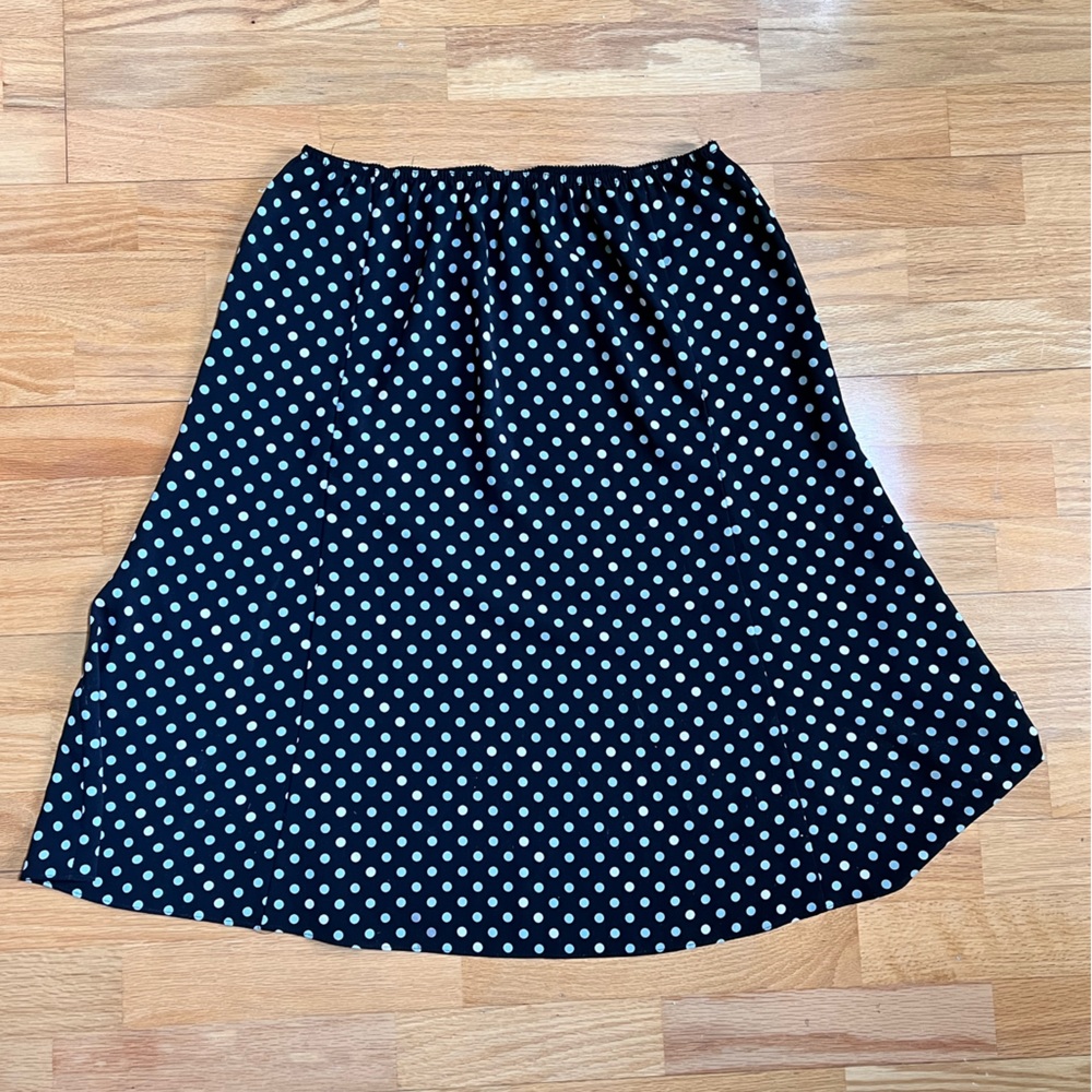 Rena Rowan flowy polka dot skirt